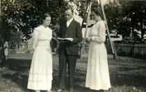 Nora, Byron and Edna Flory in USA